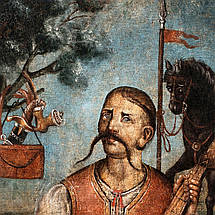 Картина на полотні "Козак Мамай - символ української свободи (1701-1800)", 60×45см, фото 3
