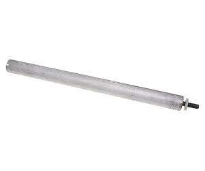 Анод магнієвий D=24 мм L=300 мм з прорізом ніжка М8 25 мм + прокладка Kawai для бойлера - захист від корозі