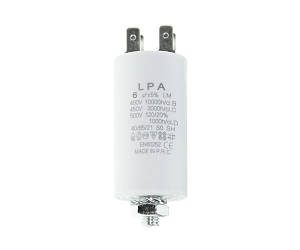 Конденсатор CBB60 6 мкФ 450V с клемами и креплением для электродвигателей