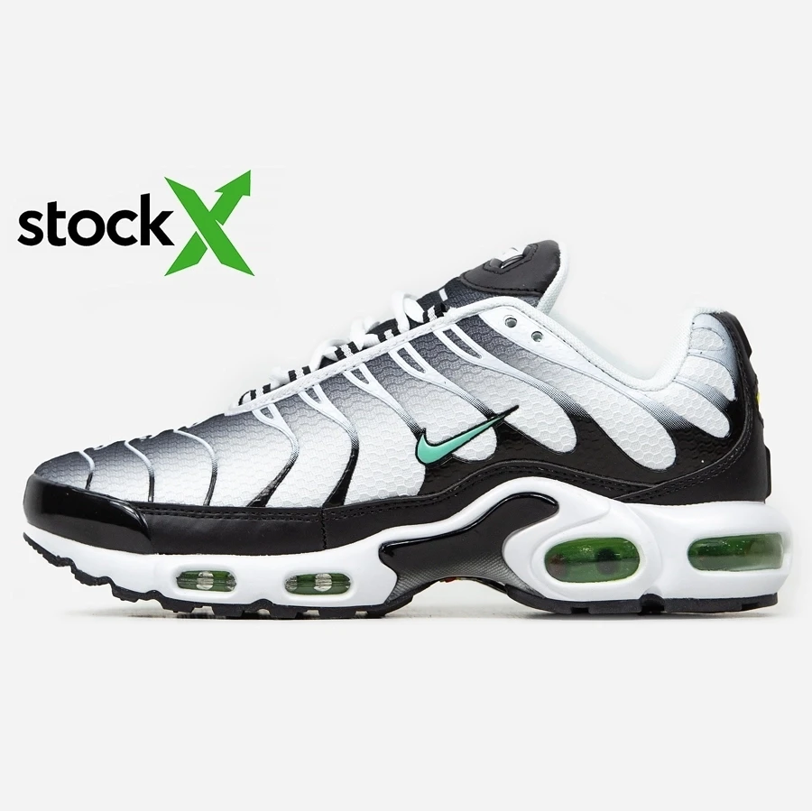0654 Air Max TN White/Black/Green, фото 1