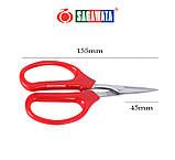 Садові ножиці 160 мм Sagawata, прямі з неіржавкої сталі, фото 9