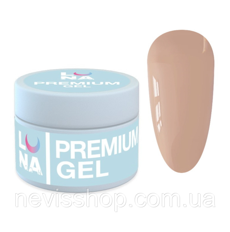 Гель для нарощування Luna Premium Gel 25 абрикосовий беж 30 мл
