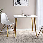 Обідній стіл LION Маямі-2 дерев'яні ніжки Німфея Альба (LION-041003)