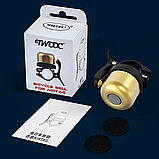Дзвінок на велосипед з місцем для AirTag Bicycle Bell, Yellow, фото 8