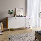 Комод LION Хьюге-5 Дуб Артизан/Німфея альба (LION-041010)