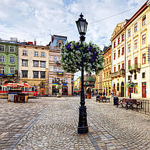 Плакат "Площа Ринок, Львів, Україна, Lviv", 40×60см, фото 3