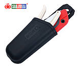 Сумка для садового інструменту Sagawata, 240 мм, чорна, з гуми, 2 відділення, фото 6