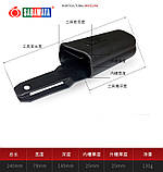 Сумка для садового інструменту Sagawata, 240 мм, чорна, з гуми, 2 відділення, фото 3