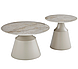 Набір із двох журнальних столів із керамічною стільницею CT-42 Дадді містик грей і капучино Vetro Mebel, фото 2