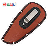 Сумка для садового інструменту Sagawata, 215 мм, коричнева, зі штучної шкіри, фото 3