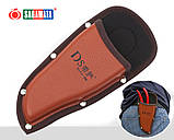 Сумка для садового інструменту Sagawata, 215 мм, коричнева, зі штучної шкіри, фото 4