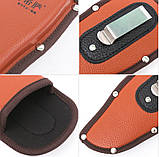 Сумка для садового інструменту Sagawata, 215 мм, коричнева, зі штучної шкіри, фото 6