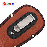 Сумка для садового інструменту Sagawata, 215 мм, коричнева, зі штучної шкіри, фото 5