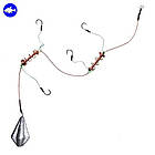 Оснащений монтаж «Гірлянда чотири гачки» (вантаж «Літак» 20g, 40g, 60g, 80g)