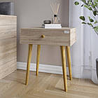 Тумба приліжкова LION Хьюге-4 Дуб Сонома (LION-041022)