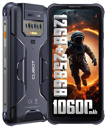 Смартфон Cubot KingKong 8 6/256 GB Black NFC 10600mAh 6.5" LED-ліхтар + скло, фото 1