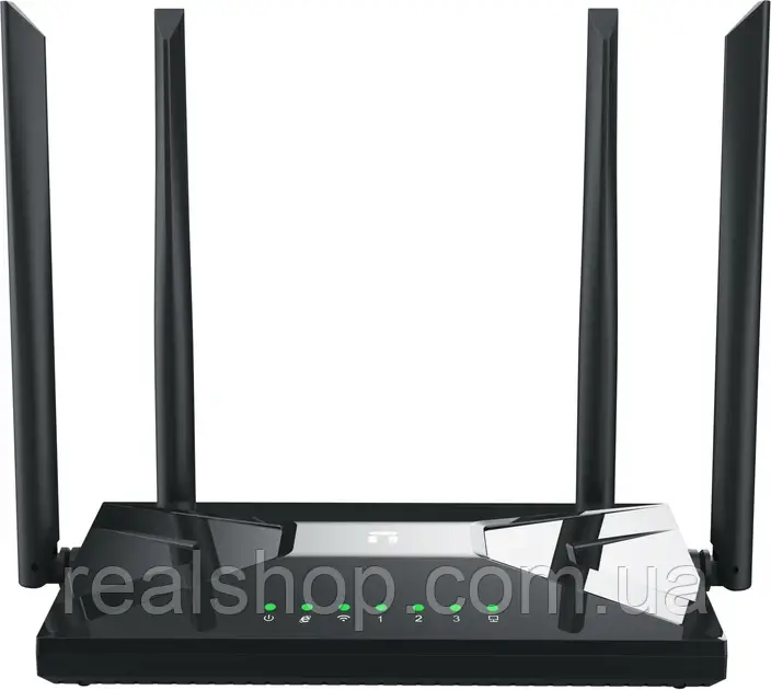 Маршрутизатор Netis NC65 WiFi5 / AC1200 / 1 Гбит/с, двух-диапазонный Gigabit, черный
