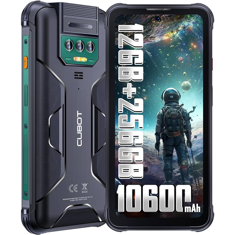 Смартфон Cubot KingKong 8 6/256 GB Green NFC 10600mAh 6.5" LED-ліхтар + скло