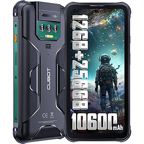 Смартфон Cubot KingKong 8 6/256 GB Green NFC 10600mAh 6.5" LED-ліхтар + скло