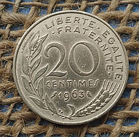 20 сантимiв 1963 року францiя