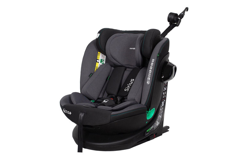 Автокрісло Carrello Sirius CRL-8808 Harbor Grey i-Size 40-150 см з поворотом 360 °, ISOFIX і Top Tether