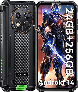 Захищений смартфон Oukitel G1 Green NFC 48MP 10600mAh 6/256gb 4G LTE