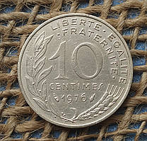 10 сантимiв 1976 року францiя