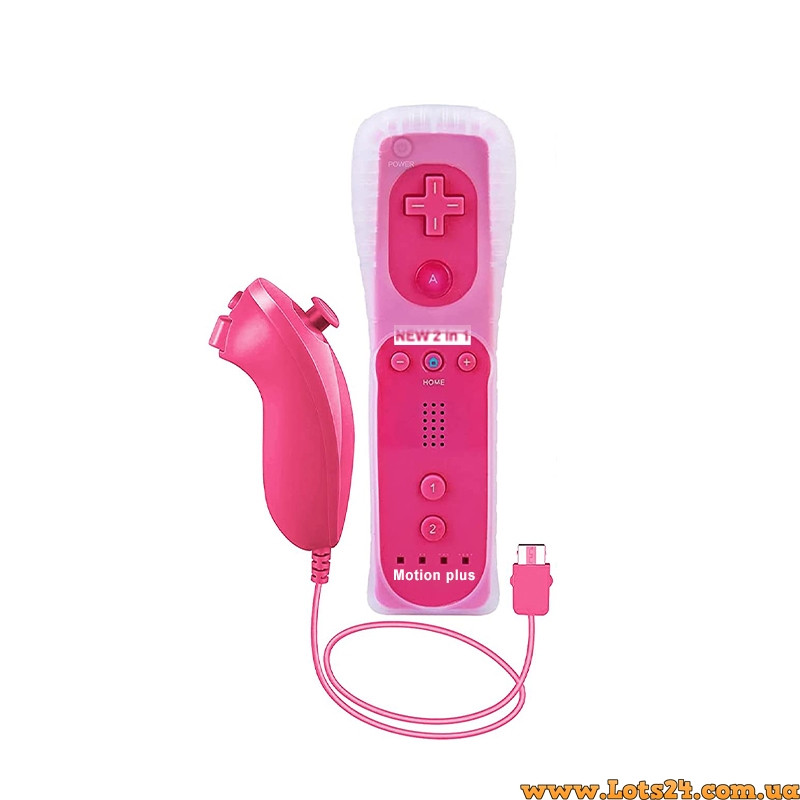 Пульт Wii Motion Plus з нунчаком 2 в 1 бездротовий геймпад для Wii та Wii U високочутливий стильний дизайн