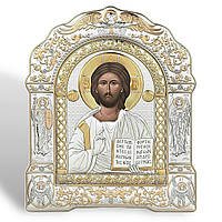 Ікона срібна 27 х 33.5 см із Греції, арочної форми. Рятівник AR-6/001/G/B