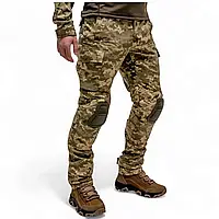 Штани тактичні 505 SQUARE з наколінниками ММ14, бойові камуфляжні штани для військових піксель літо весна