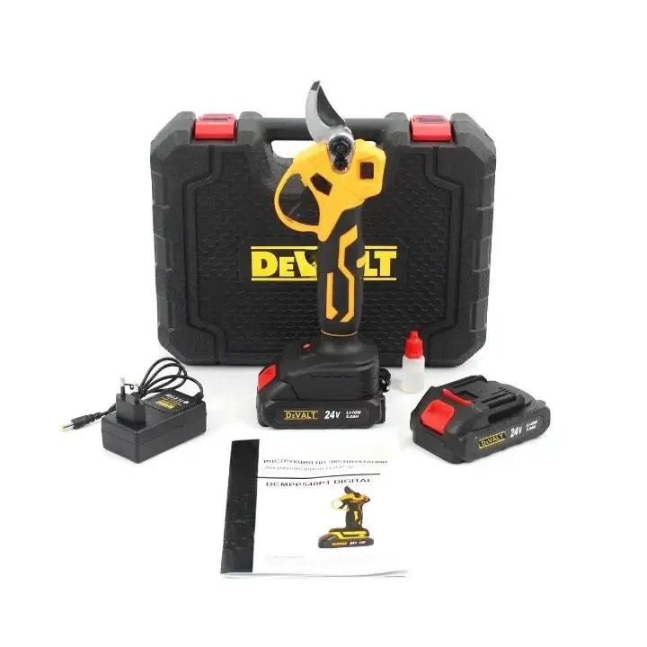 Акумуляторний секатор DeWalt DCMPP540P1 (24V, 5AH) з літій-іонним акумулятором