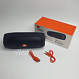 Портативна бездротова Bluetooth колонка з двома сабвуферами, компактна колонка Чорна Charge-4-Black, фото 3