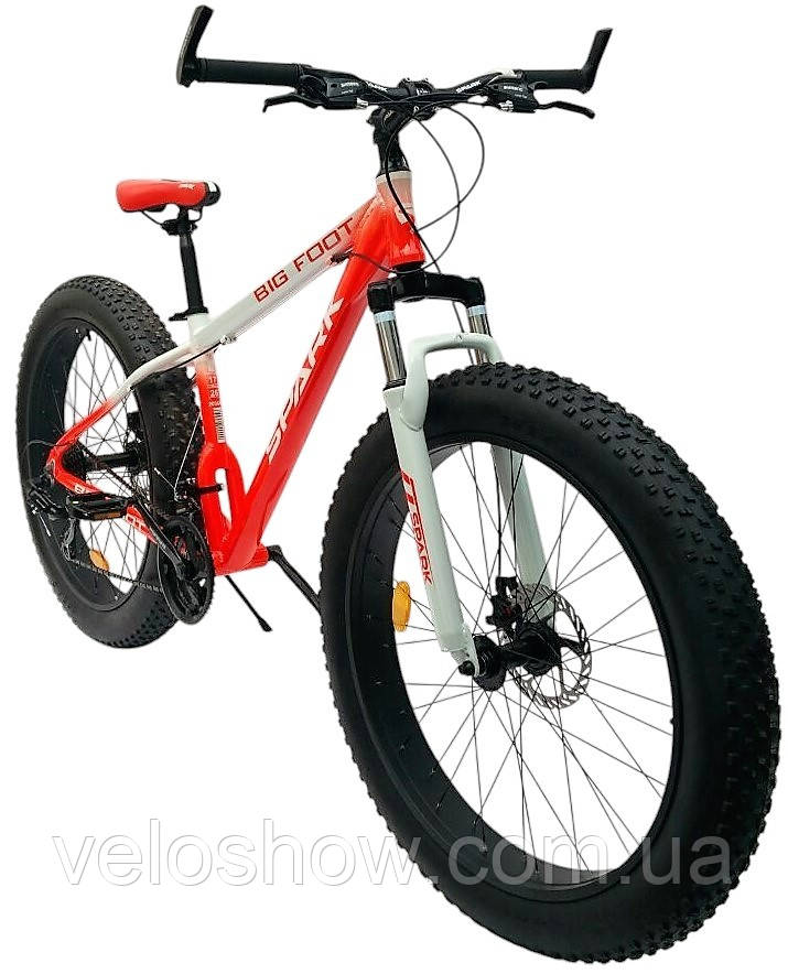 Алюмінієвий фетбайк 26/4.0 Drive велосипед з амортизатором (fatbike) широкі колеса (2025)