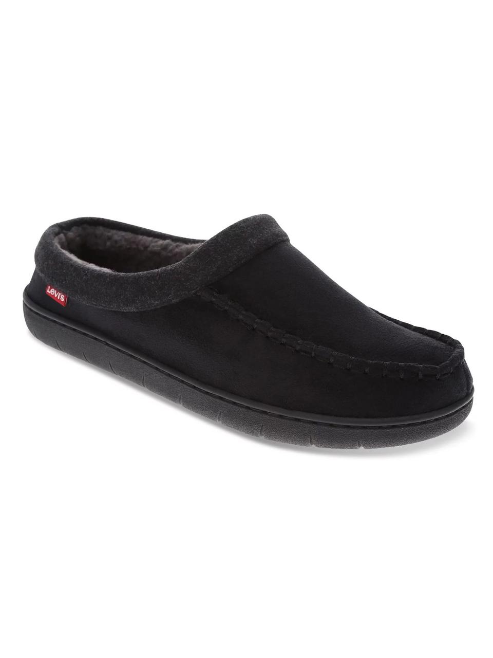 Чоловічі капці Victor Levi's на хутрі 44-45 (11-12 US) 29 см Чорний 1159827780