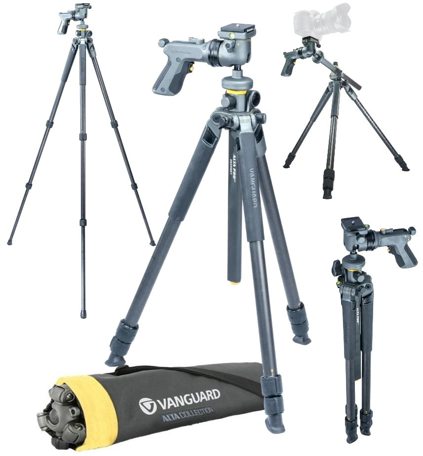 Штатив Vanguard Alta Pro 2+ 263CGHT | Легкий карбоновий трисекційний трипод з кульовою головкою  для Sony, Nikon, Canon, DSLR