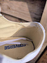 Кеди Converse All Star Low білі Оригінал текстиль конверси тканину унісекс чоловічі жіночі весна літо, фото 6