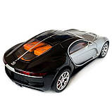 Машинка металева Bugatti Atlantic срібно-чорна АвтоЕксперт 1:24 парогенерація світло звук 20*8,5*5,5 см (GT-70150), фото 4
