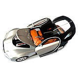 Машинка металева Bugatti Atlantic срібно-чорна АвтоЕксперт 1:24 парогенерація світло звук 20*8,5*5,5 см (GT-70150), фото 6