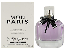 Жіночі парфуми Yves Saint Laurent Mon Paris Couture Tester (Ів Сен Лоран Мон Париж Кутюр) Парфумована вода 90 ml/мл Тестер