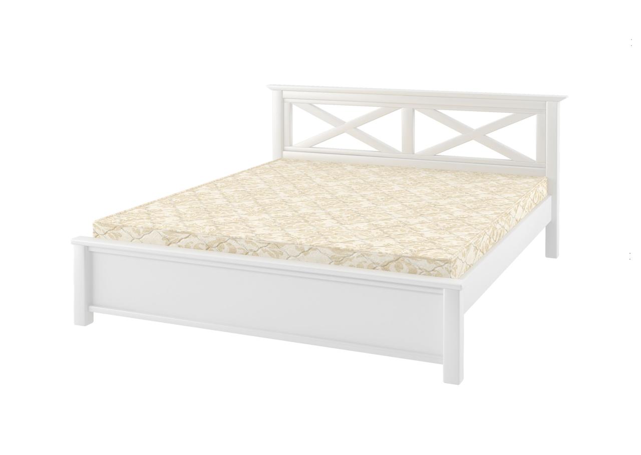 Двоспальне ліжко Mebigrand Прованс Н Білий (RAL9003) 160х190 см (DMBG-1568)