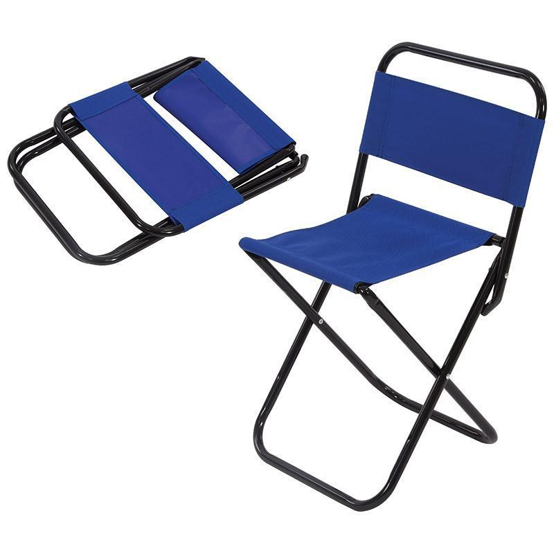 Стілець складаний YE chairs синій зі спинкою для відпочинок/ туризм/кавотолинка/ сад