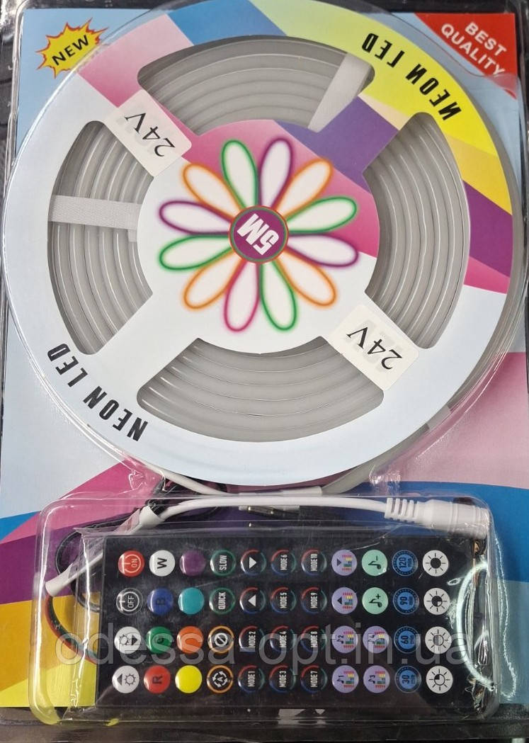 Стрічка Силіконова LED NEON RGB STRIP 5M APP (24v)