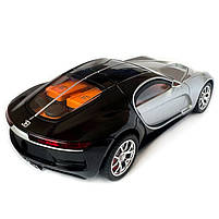Машинка металева Bugatti Atlantic срібно-чорна АвтоЕксперт 1:24 парогенерація світло звук 20*8,5*5,5 см (GT-70150), фото 4