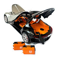 Машинка металева Bugatti Atlantic срібно-чорна АвтоЕксперт 1:24 парогенерація світло звук 20*8,5*5,5 см (GT-70150), фото 10