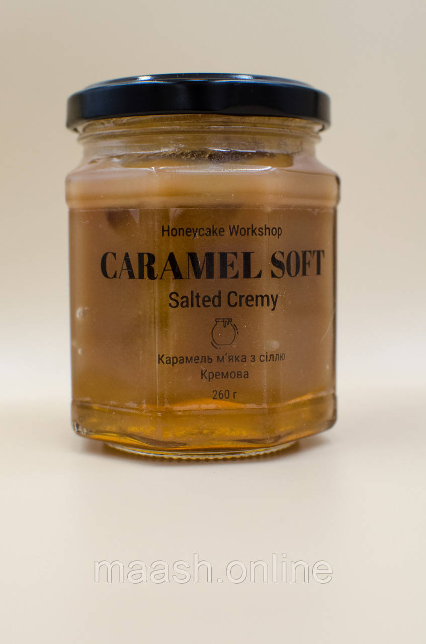 Солона карамель з ваніллю кремова Honeycake Workshop, 260г