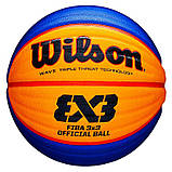 М'яч баскетбольний професійний для стритболу Wilson FIBA 3X3 Official Game Ball WTB0533XB (розмір 6), фото 8