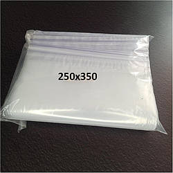 ЗІП пакети із замком ZIP-LOCK, розмір 250х350 мм, уп. 100шт