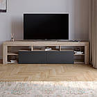 Тумба під телевізор із 5 полицями М-ЗОН Джеко 200 Сонома/Антрацит (MZN-031039)