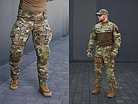 Тактичний костюм штурмовий STRIKER GEN II мультикам, Військова форма убакс штани з вшитими наколінниками