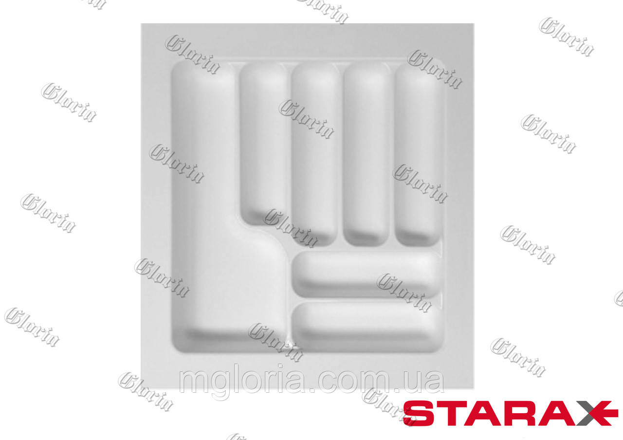 Лоток для столового приладдя Starax білий S-2285-WP  500 мм